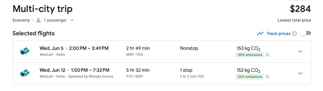 Jasper/Banff combo trip airfare